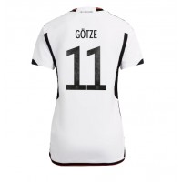 Deutschland Mario Gotze #11 Fußballbekleidung Heimtrikot Damen WM 2022 Kurzarm